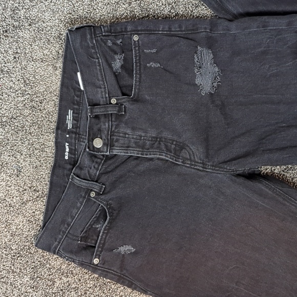 🆕 OLD NAVY Slouchy Secret Smooth Black Jeans / Sz 8 - Picture 3 of 6